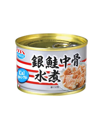 銀鮭中骨水煮